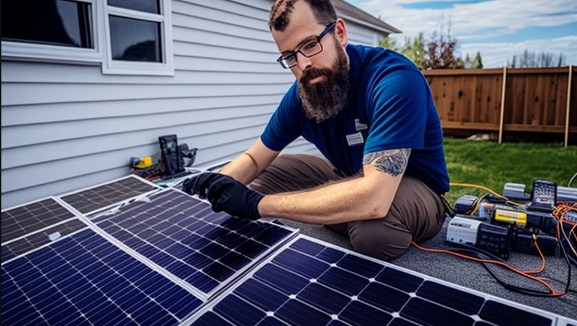 solar panel installation process